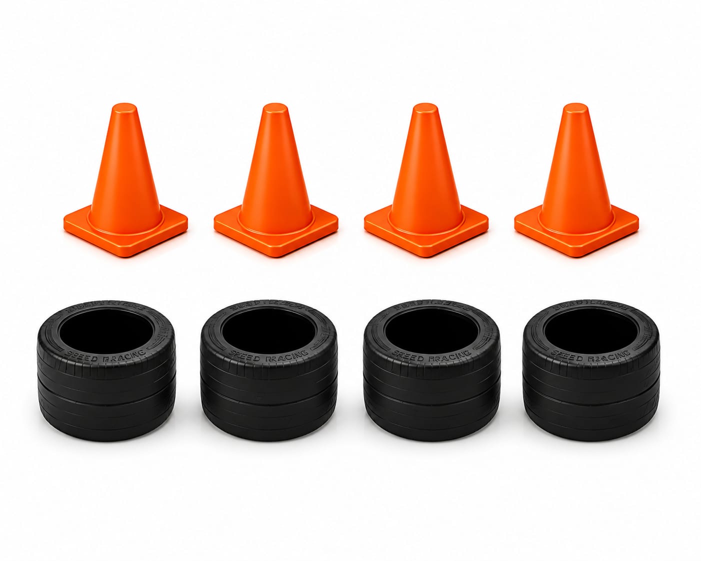 Kit de regalo: 4 ruedas de drift + 4 conos de entrenamiento